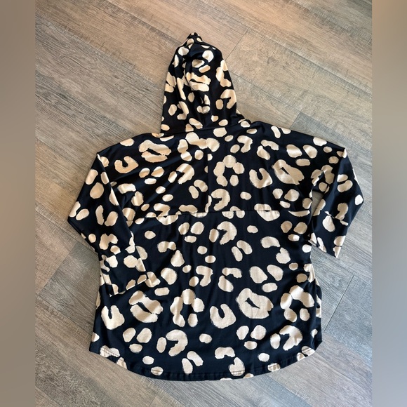 LuLaRoe Black and Tan Leopard Print Hoodie - Picture 5 of 5